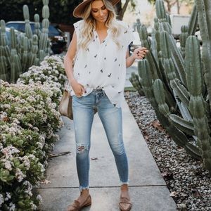 NWOT Vici cactus makes perfect printed top